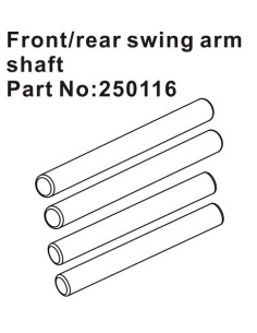 Front-Rear Swing Arm Shafts