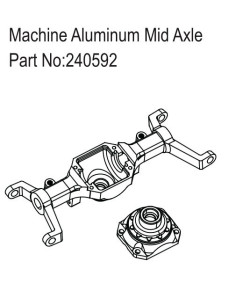 Machine Aluminum Mid Axle