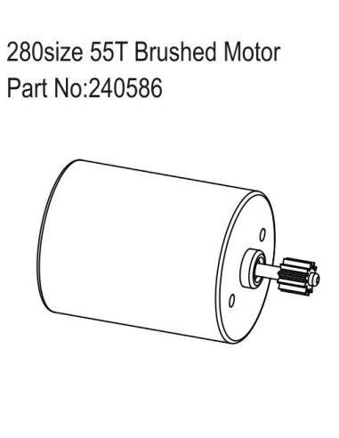 280size 55T Brushed Motor