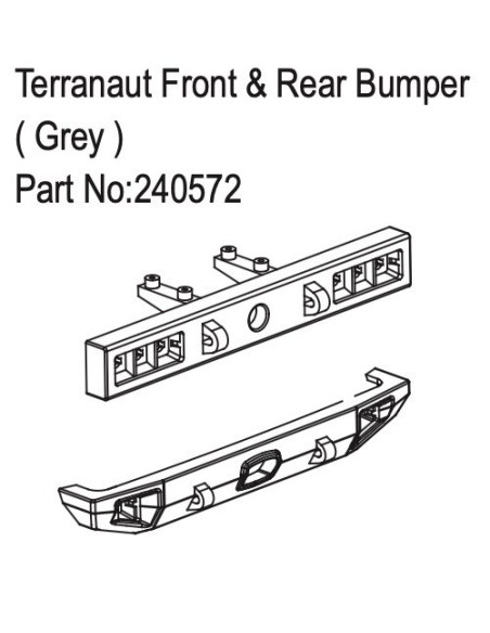 Terranaut Front & Rear Bumper ( Grey )