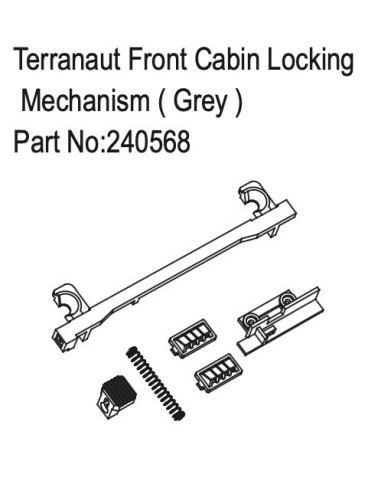 Terranaut Front Cabin Locking Mechanism ( Grey )