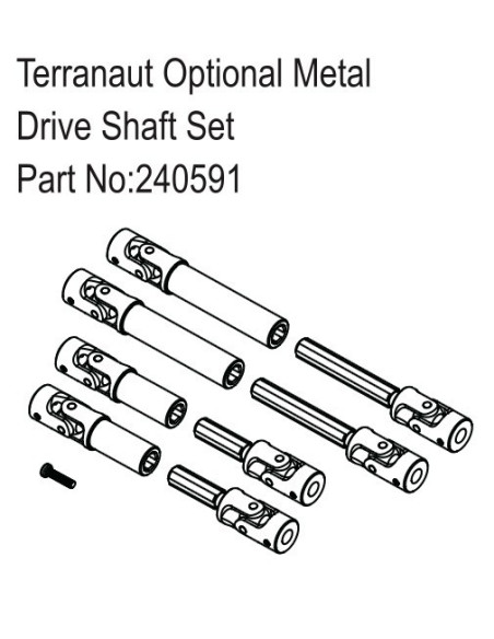 Terranaut Optional Metal Drive Shaft Set