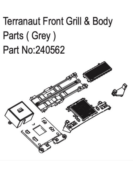 Terranaut Front Grill & Body Parts ( Grey )