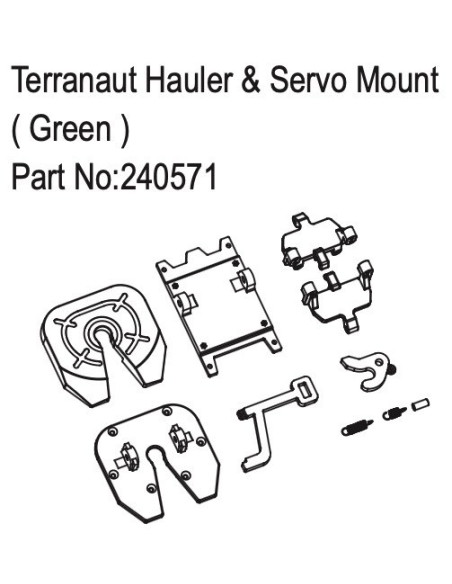 Terranaut Hauler & Servo Mount ( Green )