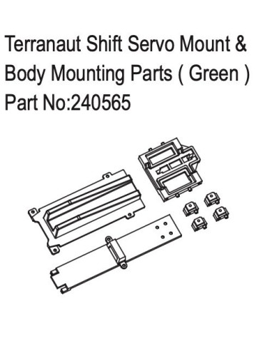 Terranaut Shift Servo Mount & Body Mounting...