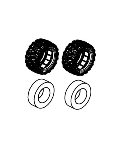 Tires & Sponge Set (2)