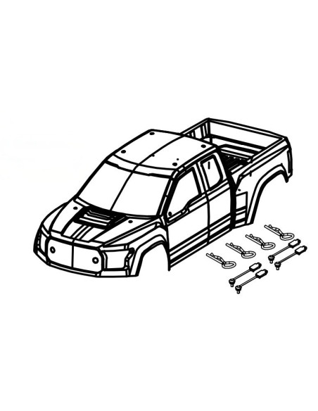 Body Shell Magic-Purple + Stickers