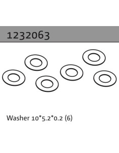 Washer 10*5.2*0.2 (6)