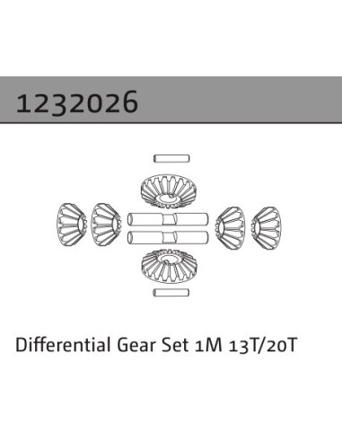 Differential Gear Set 1M 13T-20T