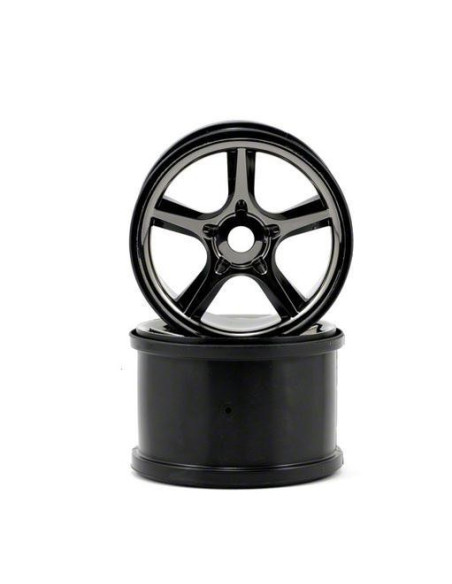 Llantas Traxxas Gemini 3.8" 17mm (Black Chrome) para Revo Brushless edition