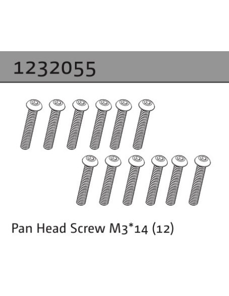 Pan Head Screw M3*14 (18)