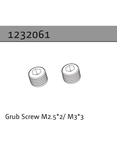 Grub Screw M2.5*2-M3*3 (2)
