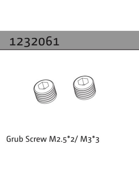 Grub Screw M2.5*2-M3*3 (2)