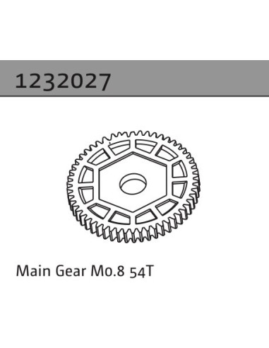 Hauptzahnrad M0.8 54T