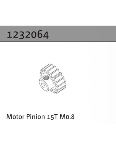 Motor Pinion 15T M0.8