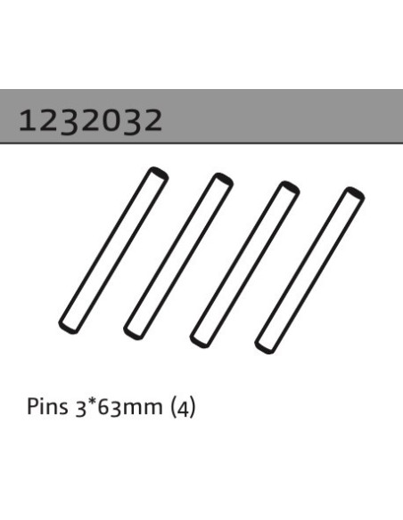 Pins 3*63mm (4)