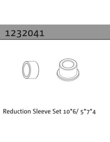 Reduction Sleeve Set 10*6 - 5*7*4