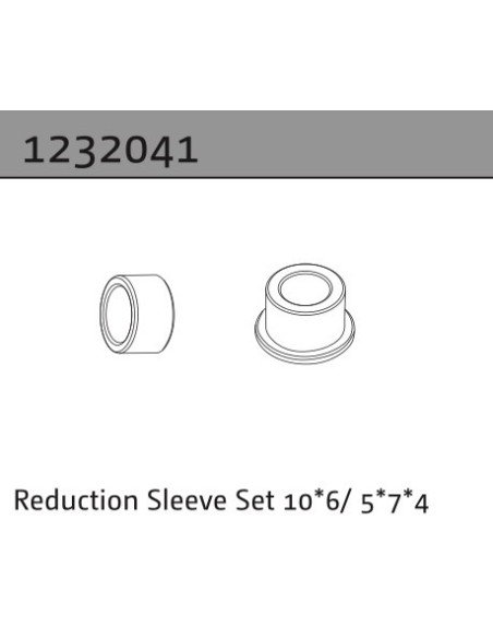 Reduction Sleeve Set 10*6 - 5*7*4