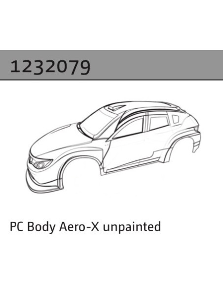 PC Body Aero-X unpainted (without sticker)