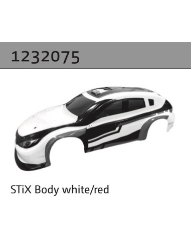 STi-X Body white-red (without sticker)