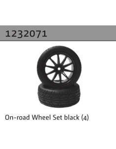 On-road Wheel Set black (4)