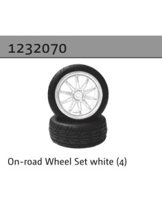 On-road Wheel Set white (4)