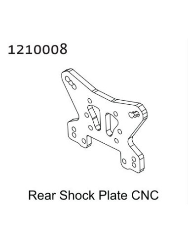 Alu Rear Shock Tower - Buggy