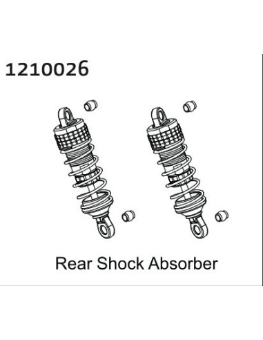 Alu Rear Shocks - Buggy (2)