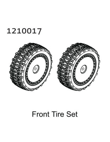 Front Pre-glued Tire Set - Buggy (2)