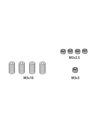Grub Screws M3*2.5 - M3*3 - M3*10 - M4*4