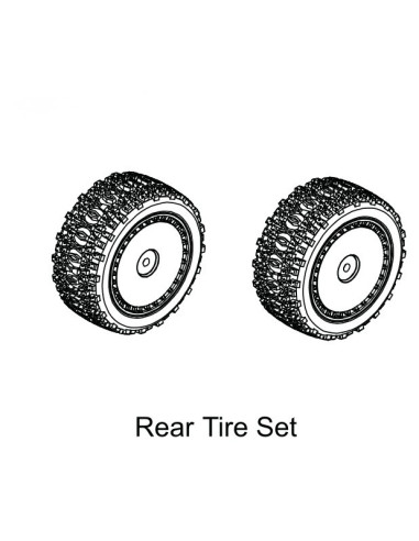 Rear Pre-glued Tire Set - Buggy (2)
