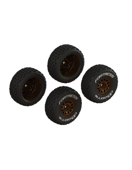 dBoots 'FORTRESS' Glued Tire Set  Bronze (2 Pairs)
