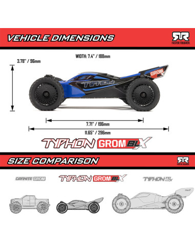 TYPHON GROM 223S BLX Brushless 4X4 Small Scale...
