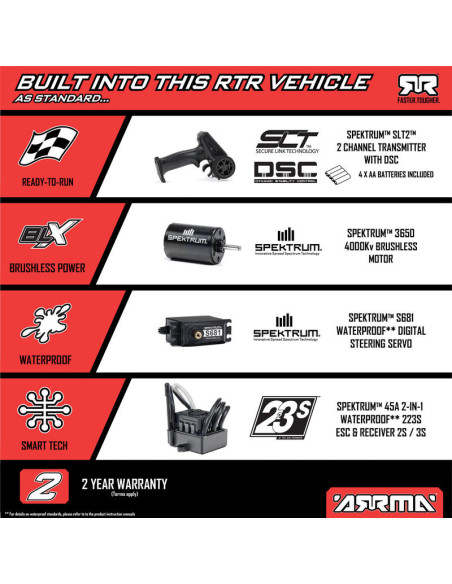 1-10 FURY 223S BLX Brushless 2WD Short Course Truck RTR with DSC  Blue