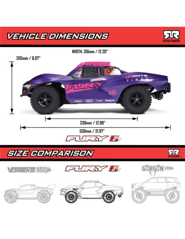 1-10 FURY 223S BLX Brushless 2WD Short Course...