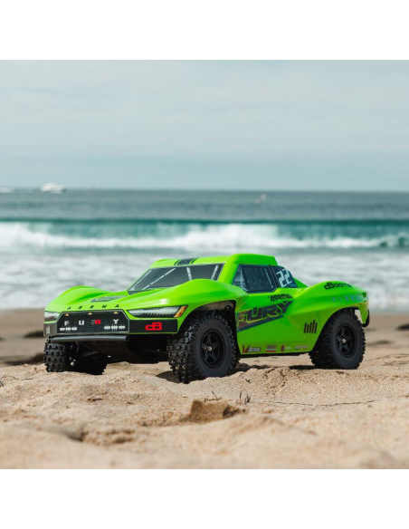 1-10 FURY MEGA 550 Brushed 2WD Short Course Truck RTR  Green