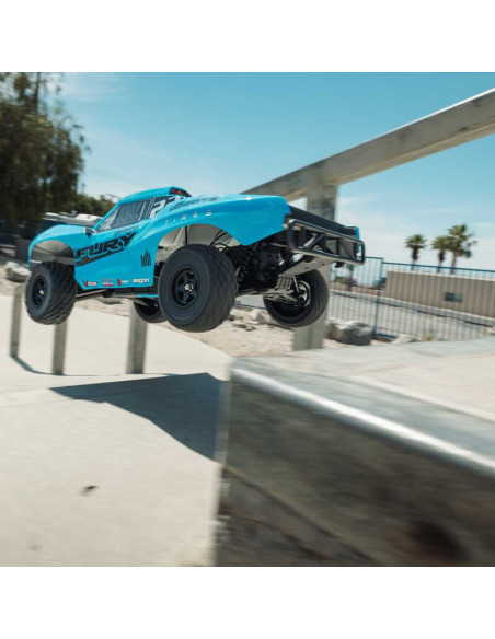 1-10 FURY MEGA 550 Brushed 2WD Short Course Truck RTR with Battery & Charger  Blue
