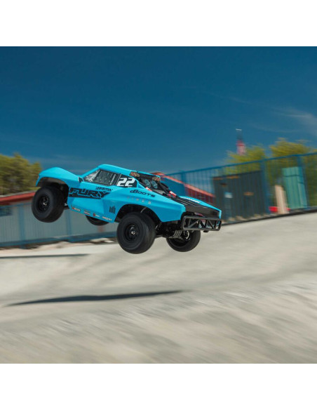 1-10 FURY MEGA 550 Brushed 2WD Short Course Truck RTR with Battery & Charger  Blue