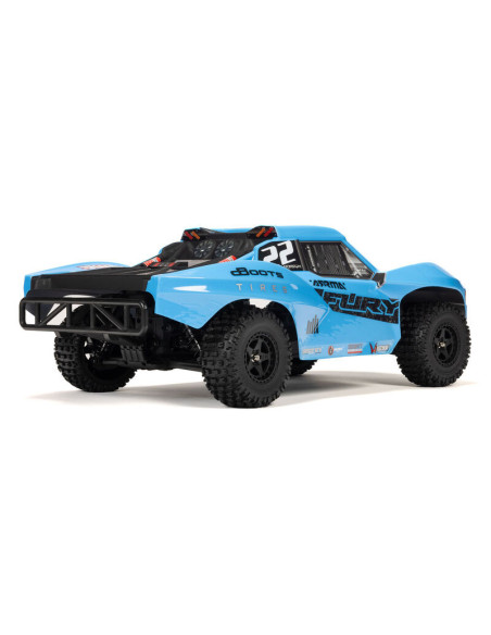 1-10 FURY MEGA 550 Brushed 2WD Short Course Truck RTR with Battery & Charger  Blue