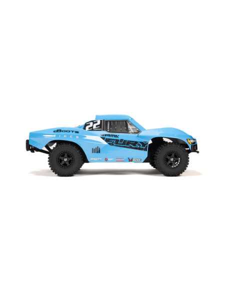 1-10 FURY MEGA 550 Brushed 2WD Short Course Truck RTR with Battery & Charger  Blue