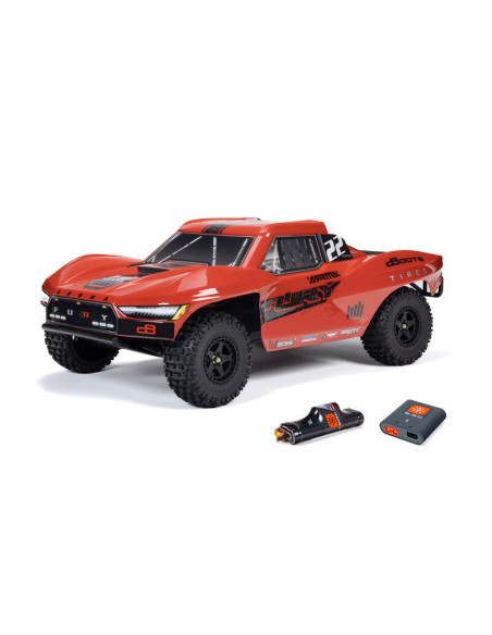 1-10 FURY MEGA 550 Brushed 2WD Short Course Truck RTR with Battery & Charger  Red