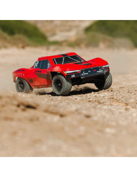 1-10 FURY MEGA 550 Brushed 2WD Short Course Truck RTR with Battery & Charger  Red