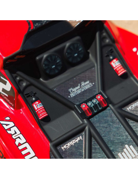 1-10 FURY MEGA 550 Brushed 2WD Short Course Truck RTR with Battery & Charger  Red
