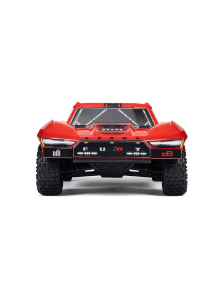 1-10 FURY MEGA 550 Brushed 2WD Short Course Truck RTR with Battery & Charger  Red