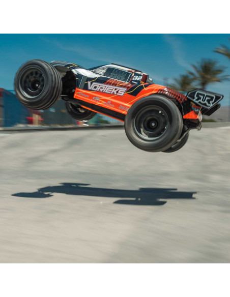 1-10 VORTEKS MEGA 550 Brushed 2WD Stadium Truck RTR with Battery & Charger  Orange