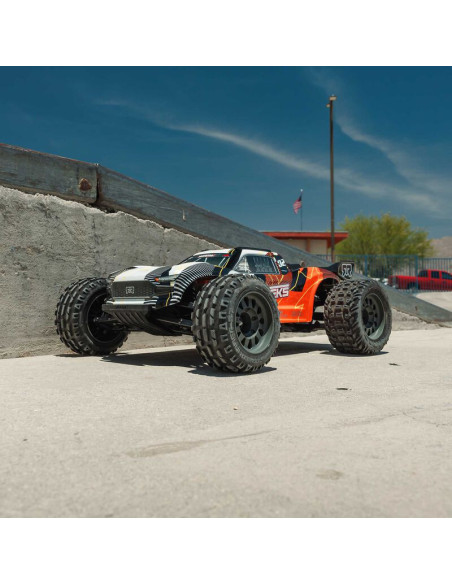 1-10 VORTEKS MEGA 550 Brushed 2WD Stadium Truck RTR with Battery & Charger  Orange