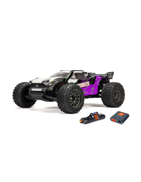 1-10 VORTEKS MEGA 550 Brushed 2WD Stadium Truck RTR with Battery & Charger  Purple