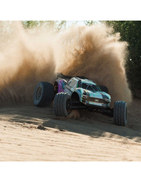 1-10 VORTEKS MEGA 550 Brushed 2WD Stadium Truck RTR with Battery & Charger  Purple