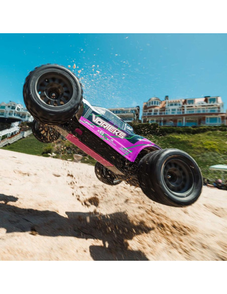 1-10 VORTEKS MEGA 550 Brushed 2WD Stadium Truck RTR with Battery & Charger  Purple