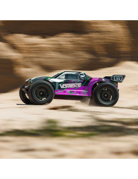 1-10 VORTEKS MEGA 550 Brushed 2WD Stadium Truck RTR with Battery & Charger  Purple